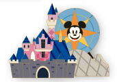 Disneyland Resort - Sleeping Beauty Castle, Pixar Pal-A-Round, and Incredicoaster