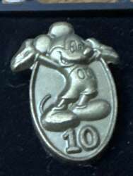 'Cast Member Service Award Pin - 10 Years (Mickey Mouse Version) - TPCE'