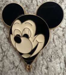 'Mickey Mouse - Hot Air Balloon - Black &amp; White - WDW'