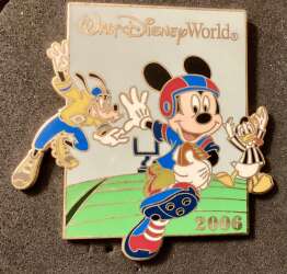 Football Game. Mickey Goofy Donald