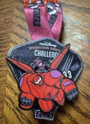 2025 Armored Baymax and Hiro 19.3 Mile Challenge Medal