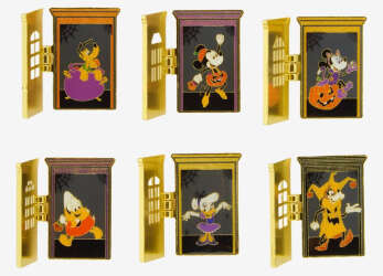 'Mickey Mouse &amp; Friends Trick-or-Treat Doors Hinged Blind Box - Complete Set of 6 - LFLY'