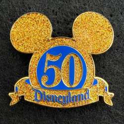 'Happiest Homecoming on Earth Mickey Icon - Castmember Glitter Sparkle 50th Anniversary Mickey Icon - TPCE'