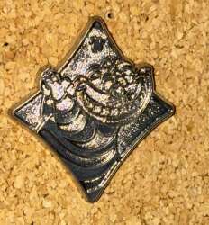 16987 - DLR Hidden Mickey Series 2013 Wave B: Alice in Wonderland Card Suits - Cheshire Cat Diamond - Disneyland Resort alternate image