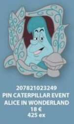 78801 - Alice in Wonderland Pin Trading Event 2024 - Caterpillar - Disneyland Resort Paris alternate image