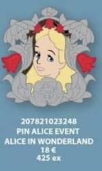Alice in Wonderland Pin Trading Event 2024 - Alice - DLP
