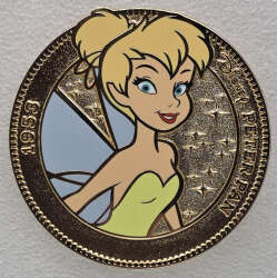 Pink A La Mode (PALM) - Golden Character Coin Series - Wave 7 - Peter Pan - Tinker Bell - DLIC