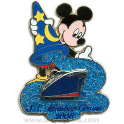 Mickey w/ sorcerer hat S.S. Member cruise 2008 pin