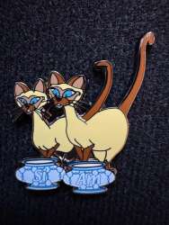 Si and Am with food bowls