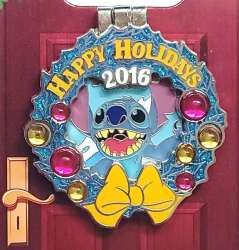 'Resort Holiday Collection 2016: Jeweled Wreaths - Paradise Pier Hotel - Stitch - DLR'
