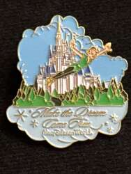 Peter Pan Flying in Front of Castle - Make The Dream Come True