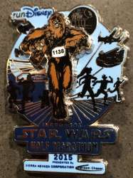 16281 - runDisney: Star Wars Half Marathon Weekend - Half Marathon Chewbacca Pin - Disneyland Resort alternate image