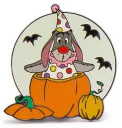 'Costumed Winnie the Pooh &amp; Friends Halloween Pumpkin Set — Eeyore as Clown ONLY - MLT'