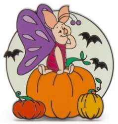 'Costumed Winnie the Pooh &amp; Friends Halloween Pumpkin Set — Piglet as Butterfly ONLY - MLT'