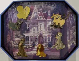 104863 - Lady and the Tramp 40th Anniversary Commemorative Tin - Si and Am - Disney Store US alternate image