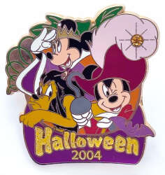Mickey, Minnie and Pluto Dressed as Villains