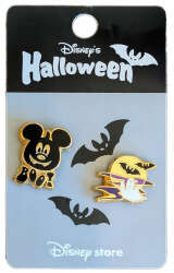 104906 - Halloween 2003 - Mickey Jack O Lantern & Ghost - Mini 2 Pin Set - Tokyo Disneyland Resort alternate image