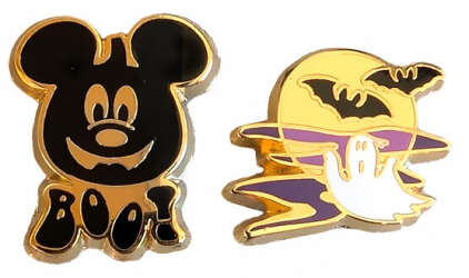 Click to view the Mickey Jack O Lantern & Ghost - Mini 2 Pin Set details
