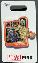 Rocket and Groot on a cosmic rewind pin