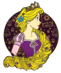 105133 - Fantasy Pin Series: SOADA Profiles - Rapunzel (yellow hair braid) - Fantasy Unlicensed alternate image