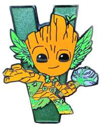 105185 - Marvel We Are Groot Mystery Pin Set - Groot as Thor - Letter V alternate image