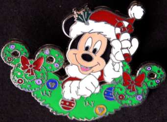 Santa Mickey with Candy Cane