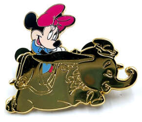 'Walt Disney World Attraction Vehicles Mystery Collection - Minnie riding in a Dumbo the Flying Elephant - WDW'