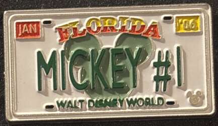 2008 Hidden Mickey - Florida License Plates