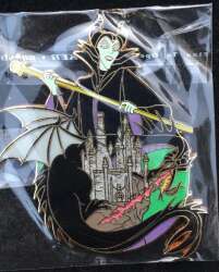 Maleficent with Dragon and Castle