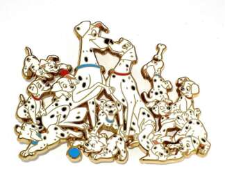 Disney Auctions - 101 Dalmatians 45th Anniversary Jumbo (Multi Error) Pin