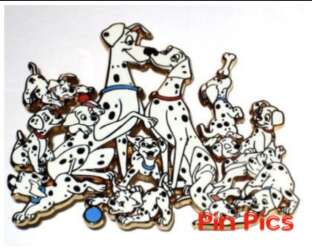 105504 - Disney Auctions - 101 Dalmatians 45th Anniversary Jumbo (Multi Error) Pin - Disney Auctions alternate image