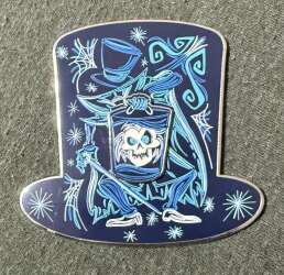'Fantasy Pin Series - Hatbox Ghost Sketchy Top Hat - FSY'