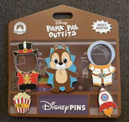 'Park Pal Outfits - Chip Magnetic Cinema Usher &amp; Astronaut Pin Set - MLT'