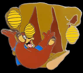 'Splash Mountain Reveal/Conceal Mystery Collection - Brer Bear with Beehives - MLT'