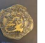 Adventures of the 7 Seas Lagoon Pirate Skull and Ship Doubloon
