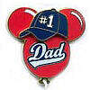 'Gift Card GWP Promotion 2009 - #1 Dad red Mickey balloon with blue baseball cap - MLT'