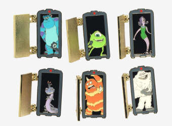 105709 - Monsters, Inc. Door Blind Box Hinged Pin Set - Full 6-Pin Series - Loungefly alternate image