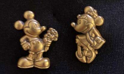 Mickey and Minnie Lapel Pins