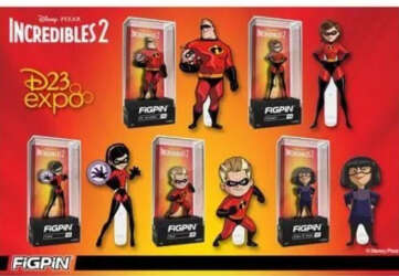 Full set of 5 Incredibles 2 FiGPiN set