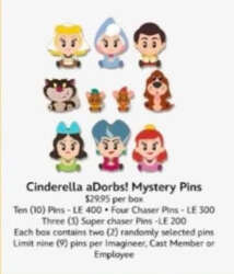 105933 - Cinderella aDorbs! Mystery Collection - Unopened Box - Walt Disney Imagineering alternate image