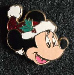 Minnie Mouse Santa Hat glitter 2 piece set