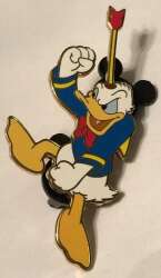 Donald with arrow on his head