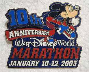 10th Anniversary Marathon Mickey Mouse