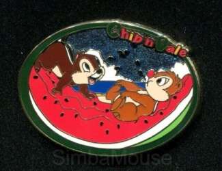 106235 - JDS Chip and Dale Eating Watermelon(Hidden Mickey) - Tokyo Disneyland Resort alternate image