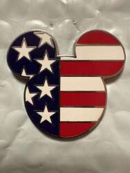 Mickey Head Icon - USA Flag (Version 2)