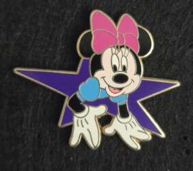 Minnie Mouse Purple Star Blue Dress Pink Bow