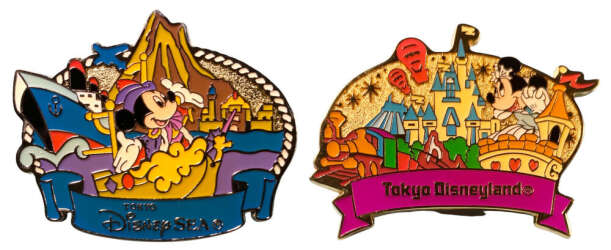 106317 - JCB - Tokyo DisneySea and Tokyo Disneyland Attractions Pin Set - Tokyo Disneyland Resort alternate image