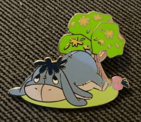 'Winnie the Pooh Cute Kawaii Pin Trading Starter Set - Eeyore under a tree cuties starter - MLT'