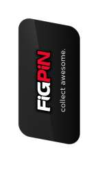 'FiGPiN Logo - L14 Red &amp; White on Black'