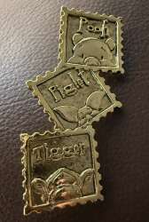 Tigger, Pooh, and Piglet Brooch pin